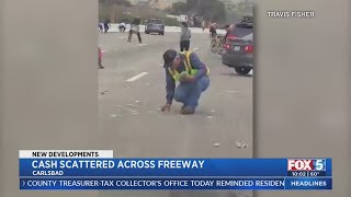 San Diego Freeway Money: Arrests Made, Photos Released After Cash On Highway Prompts Frenzy