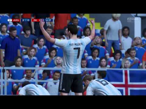FIFA 18 World Cup Gameplay Walkthrough Part 1 - ARGENTINA vs ICELAND