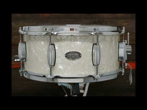Doc Sweeney 6.5x14" Legend Series Walnut Snare Drum - White Marine Pearl image 10