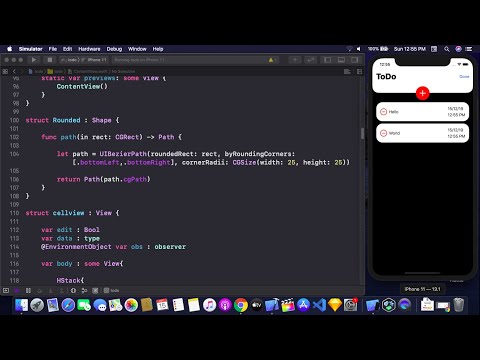 ToDo App With Core Data Using SwiftUI - CRUD Operation On Core Data Using SwiftUI - SwiftUI Tutorial