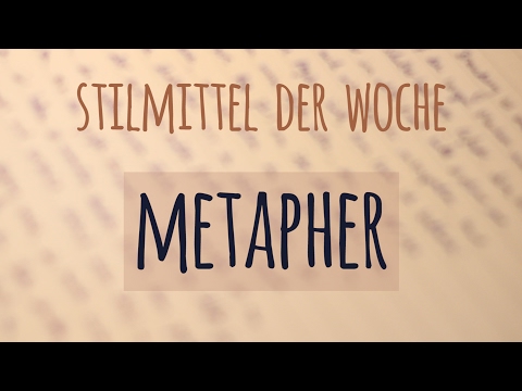 Stylistic device of the week: metaphor!