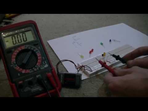 Konstantstromquelle mit JFET Spannungsmessung LEDs - eflose #720