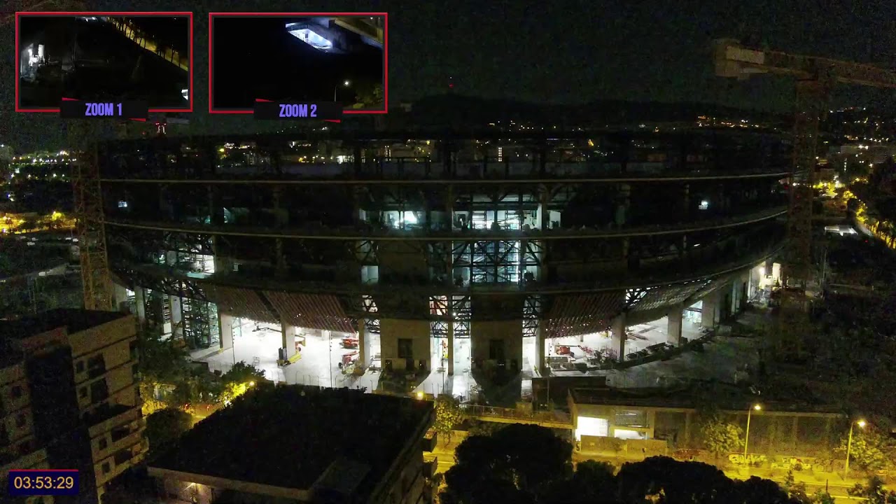 Live webcam view of Obras del Camp Nou en Vivo