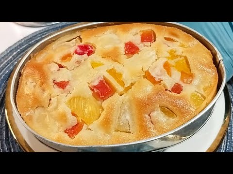 [No Oven] Overload Fruit Cocktail Cake Easy And Tasty No Oven Needed Fruit Cocktail Cake Recipe 