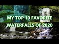 My Top 10 Favorite Waterfalls Of 2020  // 4K Drone Footage - DJI Mavic Pro 2.