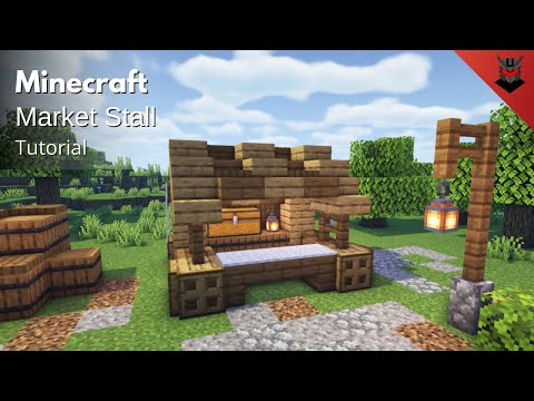Ultimate Medieval Market Stall Build - Minecraft!