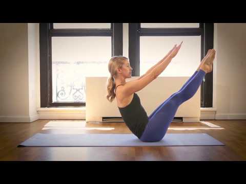 A Pilates Mat Class Workout with Kathleen Mangan - YouTube