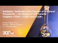 Validation Verification Transfer Of Analytical Methods USP General Chapters 1224 1225 1226