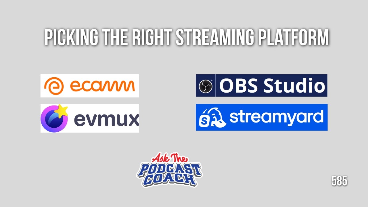 Picking the Right Streaming Platform: Streamyard, Ecamm, EVMux, and OBS Compared