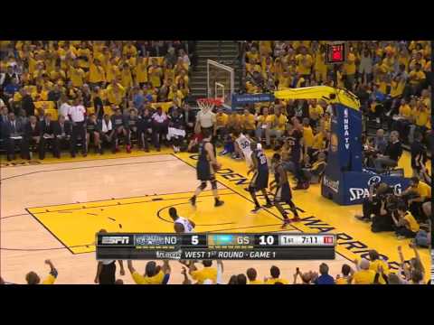 NBA, playoff 2015, Warriors vs. Pelicans, Round 1, Game 1, Move 6, Stephen Curry, layup