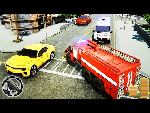 New York City FireFighter Truck Simulator 2020 - Rescue Trucks Parking | Android Gameplay