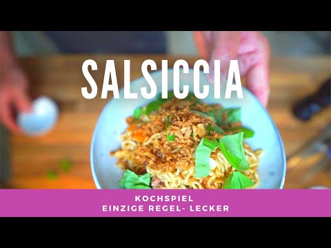 Salsiccia Asiatische Art Basilikum Ei, Soja, Rezeptvideo #kochspiel schnell und unkompliziert