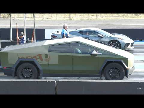 Cybertruck vs C8 Corvette