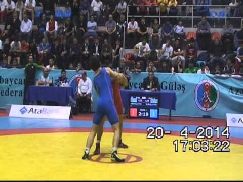 AWFCUP2014 / Khayyam Abdullayev - Ibrahim Nurullayev - GR junior 50 kg gold medal match