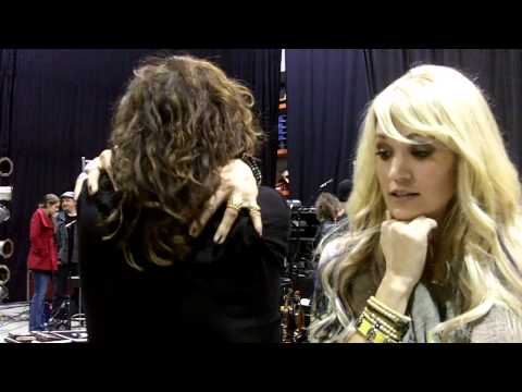 Carrie Underwood from the set of CMT Crossroads