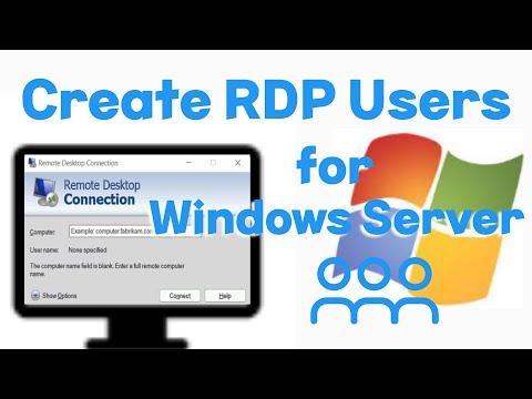 How to Create an RDP User for Windows Server