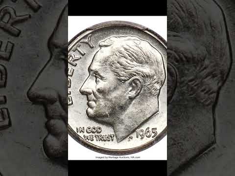 $3,450 Dime! 1964 Roosevelt Dime on a Cent Planchet #shorts