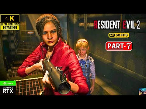 RESIDENT EVIL 2 REMAKE PC Gameplay Walkthrough Claire Story PART 7 [ 4K 60FPS ULTRA ] No Commentary