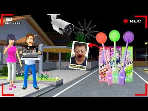 Yuta Mio Panicked CCTV Recorded Viral Lollipop Music in Front of House 😱| Sakura School Simulator