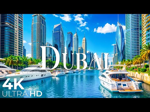 FLYING OVER DUBAI 4K UHD - Relaxing Music With Beautiful Nature Scenes - 4K Video UHD