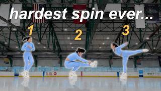 Can I ACTUALLY learn this spin? | figure skating training vlog!