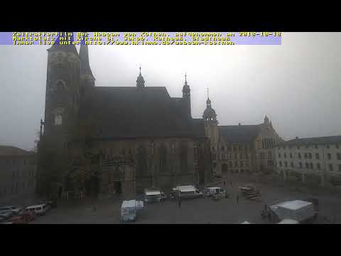 Webcam Marktplatz Köthen Zeitraffer vom 2018-10-18
