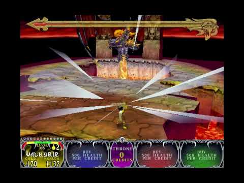 Final battle with Skorne in Gauntlet Legends on MAME