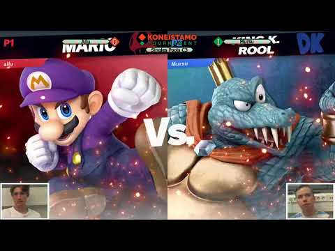 Koneistamo 19 - Ultimate Singles - Pools - Allu(Mario) vs Mursu(King K. Rool)
