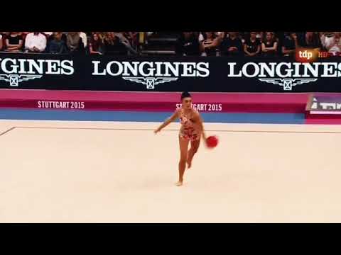 Rhythmic Gymnastics 2015 at Stuttgart Germany with gymnasts such as Linoy Ashram, Lethabo Malaza
