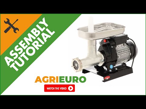 Reber 9501N Electric Meat Mincer - N.12 - 500W Induction Motor - Assembly tutorial