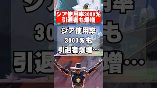【APEX】シアさん使用率3000％上昇も、人口は激減してしまうｗｗｗ　 #apex　 #apexlegends