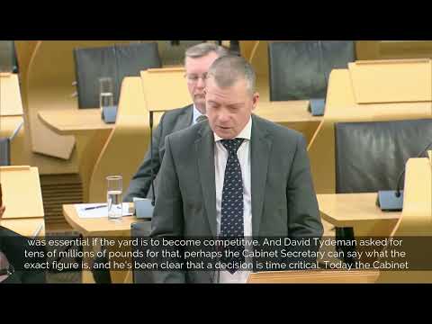 Graham Simpson MSP responds to Ministerial Statement about Ferguson Marine