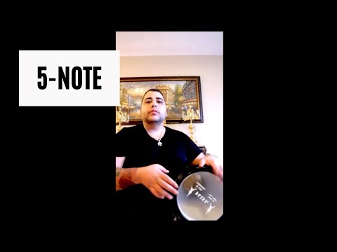 ✅ Darbuka Tutorial 📚 || 5 Note Drum Roll