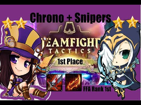 Chrono & Snipers | Rank 1st | TFT Gameplay