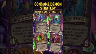 Demon Consume Strategy lHearthstone Battlegrounds #hearthstone #shorts