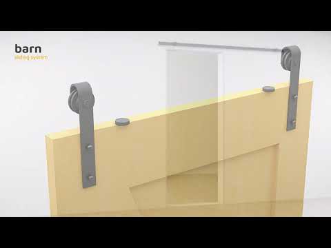 Système pour porte coulissante bois suspendue - reconditionné EMUCA