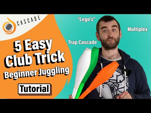 5 Easy Juggling Club Tricks - Beginner Club Juggling Tricks - Tutorial