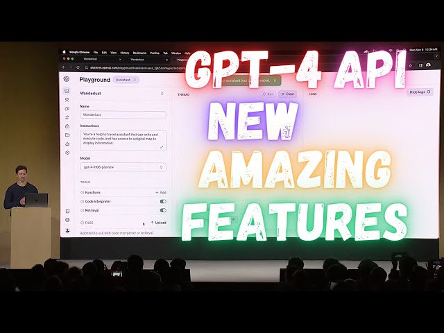 Revolutionizing Development: Building AI Assistants With New GPT-4 | Persistent Threads, Functions