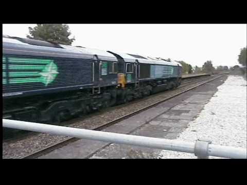 DRS DREDS ON BRIDGWATER-CREWE NUCLEAR FLASKS @ BEDMINSTER & GLOUCESTER 13 & 21/10/10