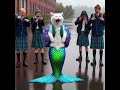 Mermaid cat gets bullied by classmates, then changes life after winning Olympic trophy #cat #funny