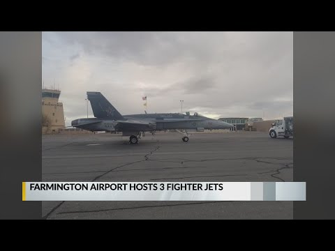 Aeroporto de Farmington abriga três caças