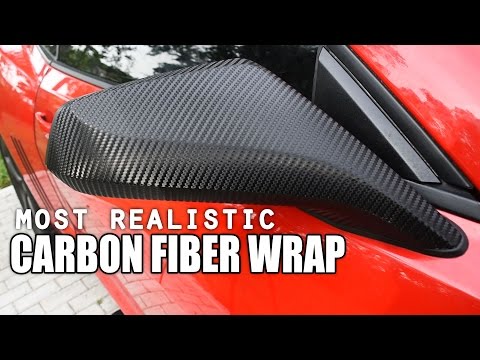 How to Vinyl Wrap Side Mirrors with the Most Realistic Carbon Fiber Wrap
