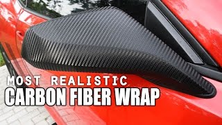 How to Vinyl Wrap Side Mirrors with the Most Realistic Carbon Fiber Wrap!