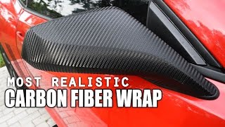 How to Vinyl Wrap Side Mirrors with the Most Realistic Carbon Fiber Wrap!