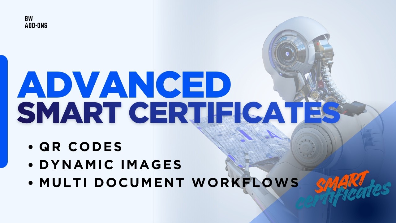 Advanced Smart Certificates – Dynamic Images, QR Codes, and Multi-Document Workflows
