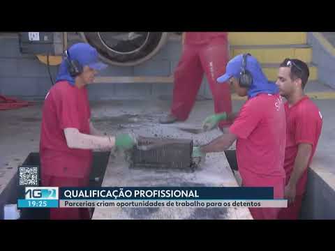Presídio de Tupaciguara oferece trabalho aos detentos em fábrica de artefatos de concreto