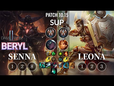 DWG BeryL Senna vs Leona Sup - KR Patch 10.15