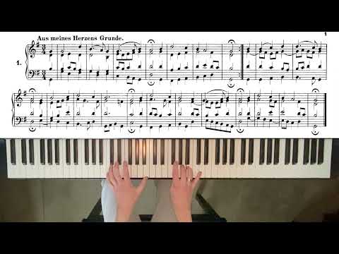 Bach's 371 Harmonized Chorales No. 1 - Aus meines Herzens Grunde - BWV 269