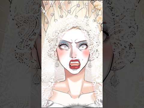 They messed up her wedding makeup 🤣🤣 #manhwa #manga #manhua #shorts