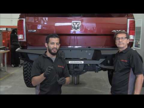Go Rhino BR20 Rear Bumper Replacement Installation on 2016 Ram 2500 Mega Cab (24219T)